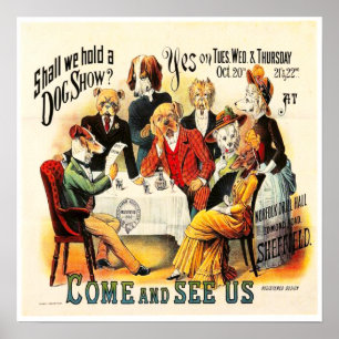 "Vintage Dog Show Poster" Poster