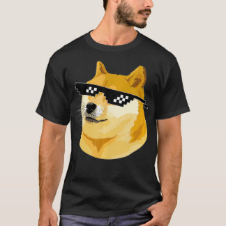 Vintage Doge Dogecoin Shiba Inu Coin Token T-Shirt
