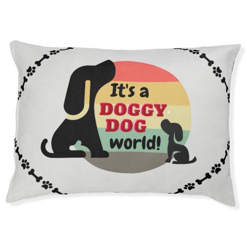 Vintage Doggy Dog Puppy Pet Bed