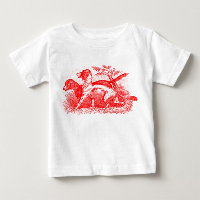 Vintage Dogs Baby T-Shirt (Front)