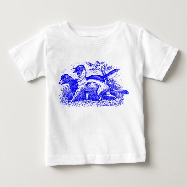 Vintage Dogs Baby T-Shirt (Front)