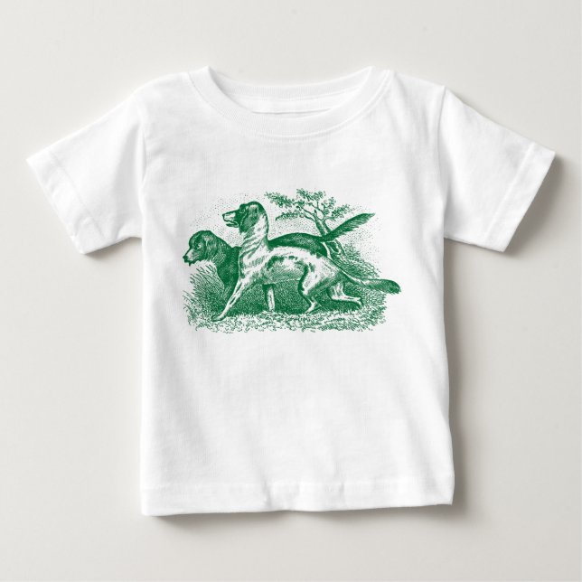 Vintage Dogs Baby T-Shirt (Front)