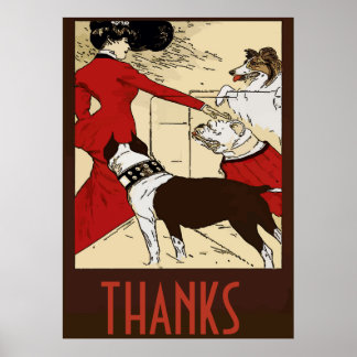 Vintage Dogs Poster