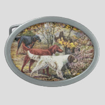 Vintage Dogs Setter Trio Belt Buckle