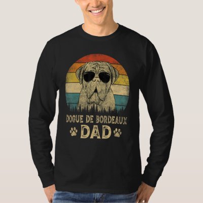 Vintage Dogue De Bordeaux Dad Dog  Father s Day Te T-Shirt