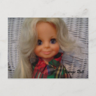 Vintage Doll - postcard