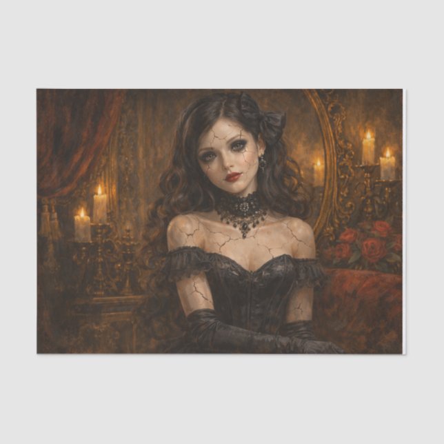 Vintage Doll  Tissue Paper (Front)