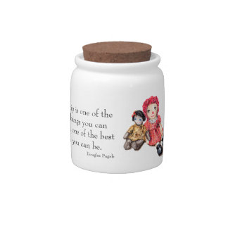 Vintage Doll with Friendship Saying Candy Jar