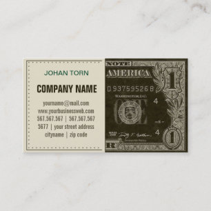 Vintage Dollar Business Card