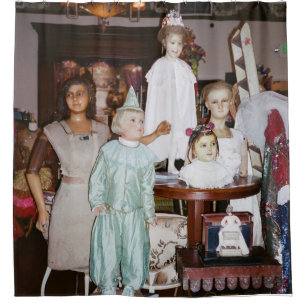 Vintage Dolls Antique Shower Curtain