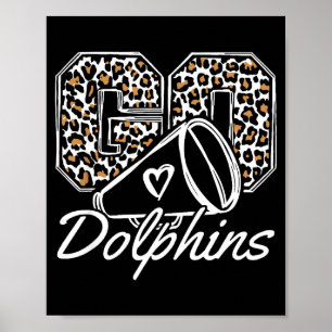 Vintage Dolphins Back To School Srit Poster
