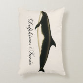 Vintage Dolphins Delphinus Tursio, Marine Mammals Accent Pillow (Front(Vertical))