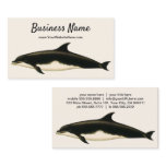 Vintage Dolphins Delphinus Tursio, Marine Mammals Business Card