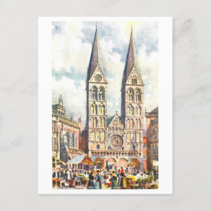 Vintage Dom/Cathedral Bremen Germany Postcard
