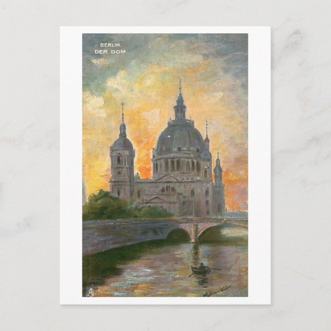 Vintage Dom/Cathedral in Berlin, Germany, Postcard (Front)