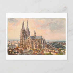 Vintage Dom/Cathedral Koln Germany Postcard