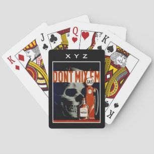 Vintage “Don’t Mix ‘Em” custom playing cards