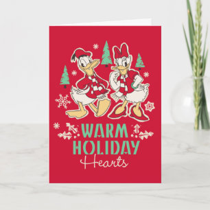 Vintage Donald & Daisy   Warm Holiday Hearts