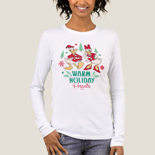 Vintage Donald & Daisy Warm Holiday Hearts Tri-Blend Shirt