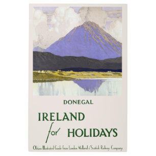 Vintage Donegal Ireland for Holidays Travel Poster