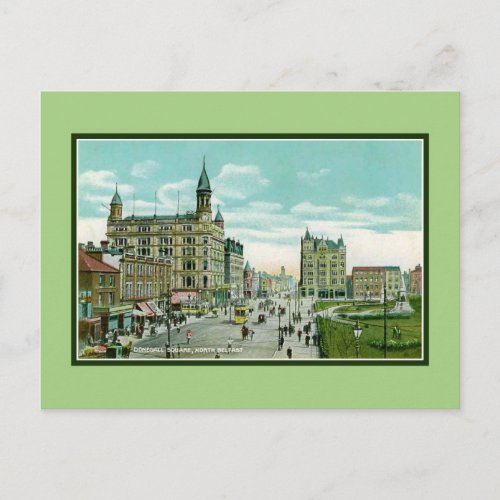 Vintage Donegall Square North Belfast Postcard