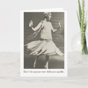 Vintage - Don't Let Anyone Dull Your Sparkle Card