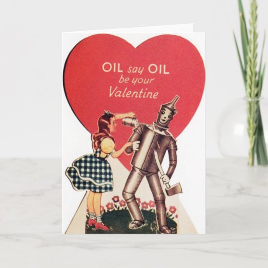 Vintage Dorothy and Tin Man Valentine\u0027s Day Card