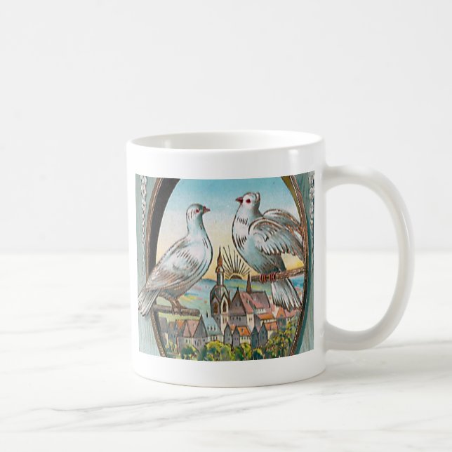 vintage Doves Coffee Mug (Right)