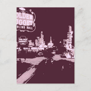Vintage Downtown Las Vegas Postcard