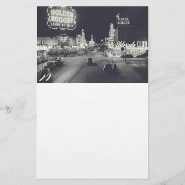 Vintage Downtown Las Vegas Stationery (Front)