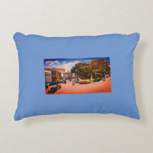 Vintage Downtown, Newport, RI Rhode Island Accent Pillow