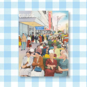 Vintage Downtown St. Petersburg, Florida Postcard