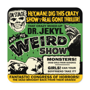 Vintage Dr Jekyl Spook Show Poster Metal Sign