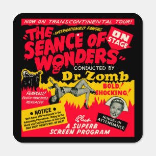 Vintage Dr Zomb Spook Show Poster Metal Sign
