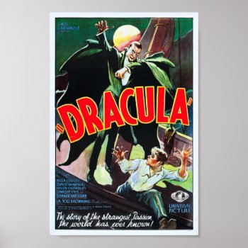 Vintage Dracula Poster by mrcountscary at Zazzle