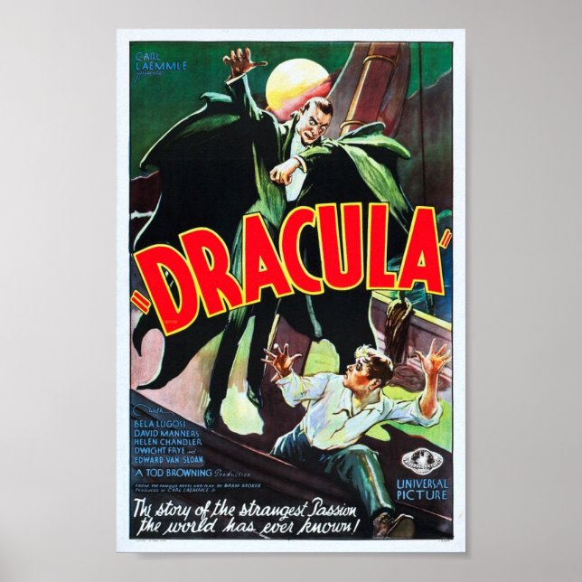 Vintage Dracula Poster (Front)