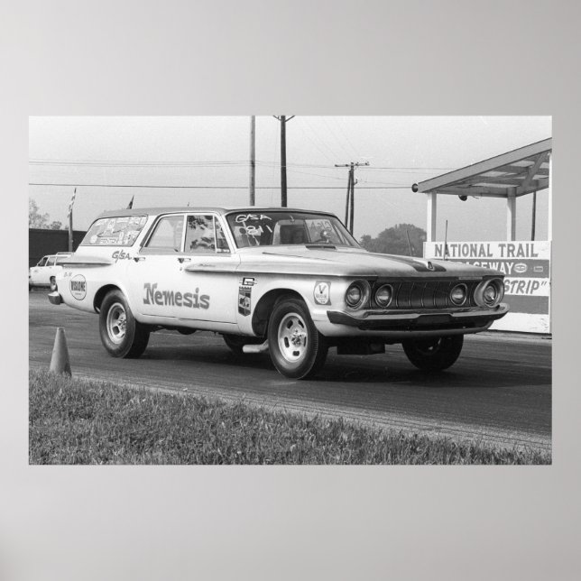 Vintage Drag - 1962 Dodge Wagon - Nemesis Poster (Front)