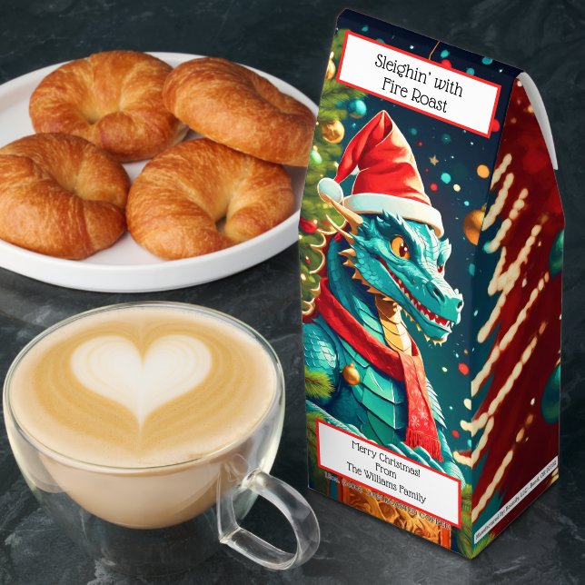 Vintage Dragon At Christmas ai Roasted Coffee (Breakfast)