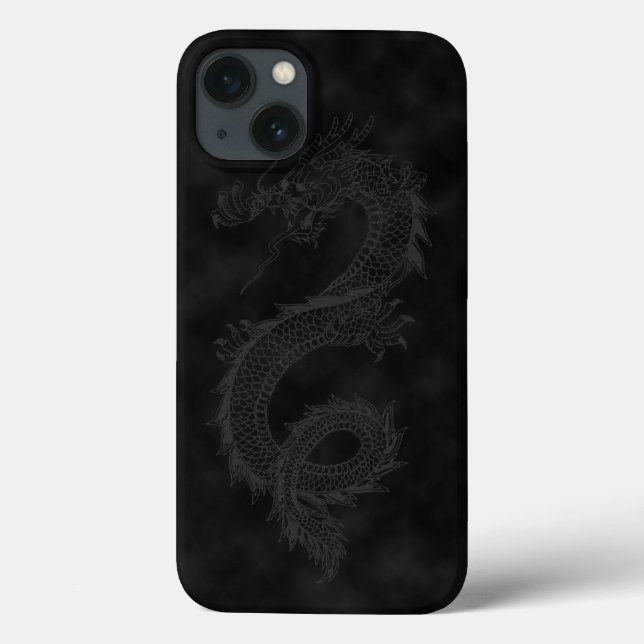 Vintage Dragon Black Smoke Case-Mate iPhone Case (Back)