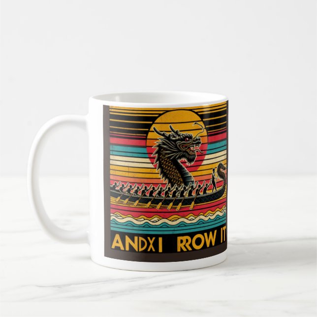 Vintage Dragon Boat Racing Mug | Dragon Boat RaMug (Left)