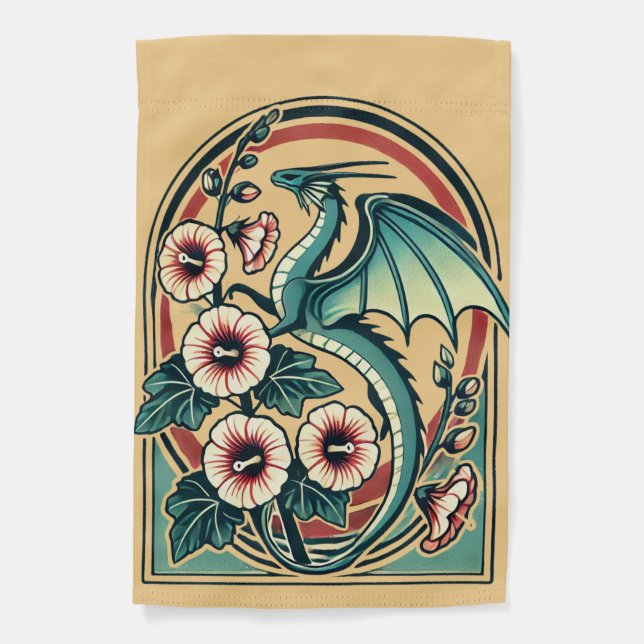 Vintage Dragon                                     Garden Flag (Front)