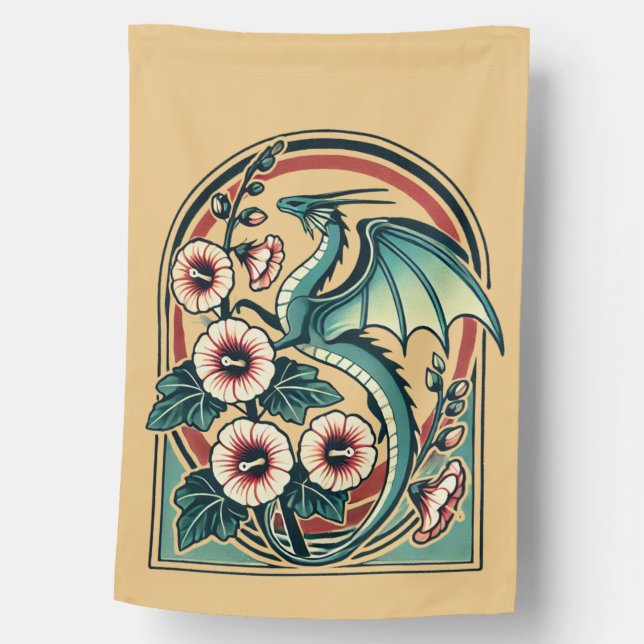 Vintage Dragon                                     House Flag (Front)
