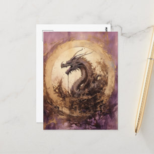 Vintage Dragon Postcard