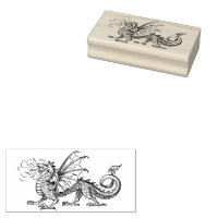 Teacher's customizable stamp - Cartoon Dragon | Zazzle