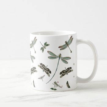 Vintage Dragonflies Coffee Mug by ThinxShop at Zazzle