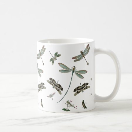 Vintage Dragonflies Coffee Mug