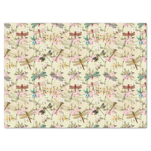 Vintage Dragonflies Series Design 14 Tissue Paper