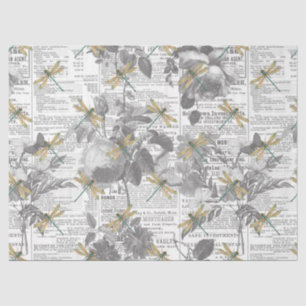 Vintage Dragonflies Series Design 16 Tissue Paper