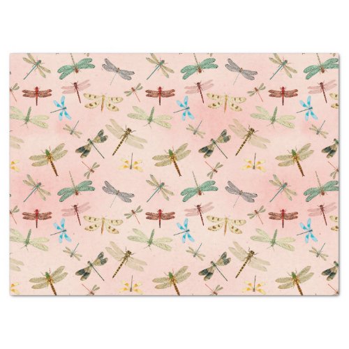 Vintage Dragonflies Series Design 3 Tissue Paper