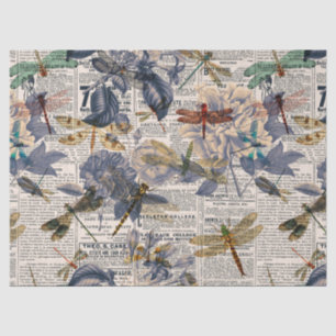 Vintage Dragonflies Series Design 5 Tissue Paper
